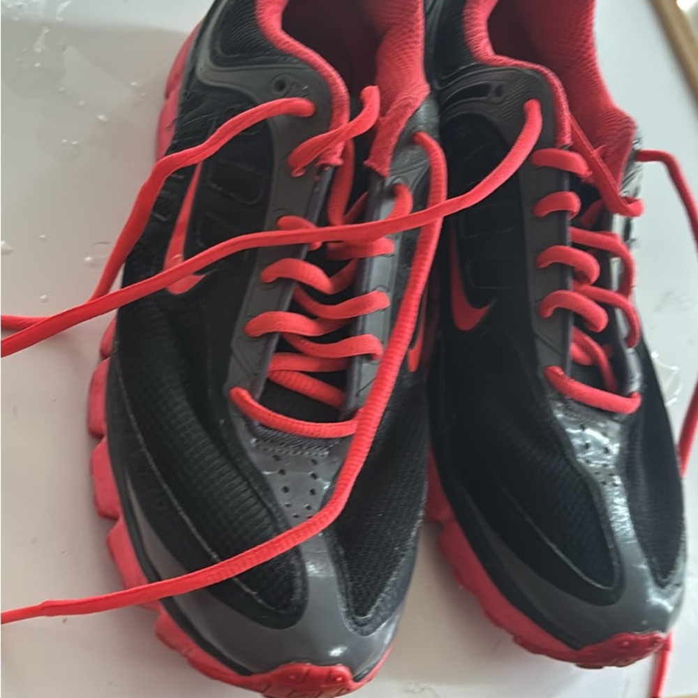 Black and Red Nike Running Shoes